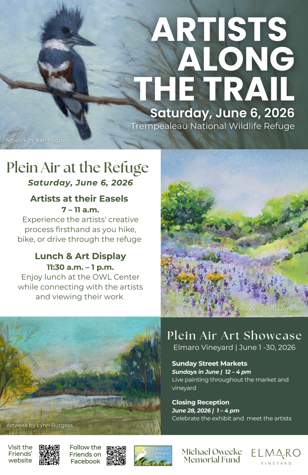 Artists all by the&nbsp;Trail